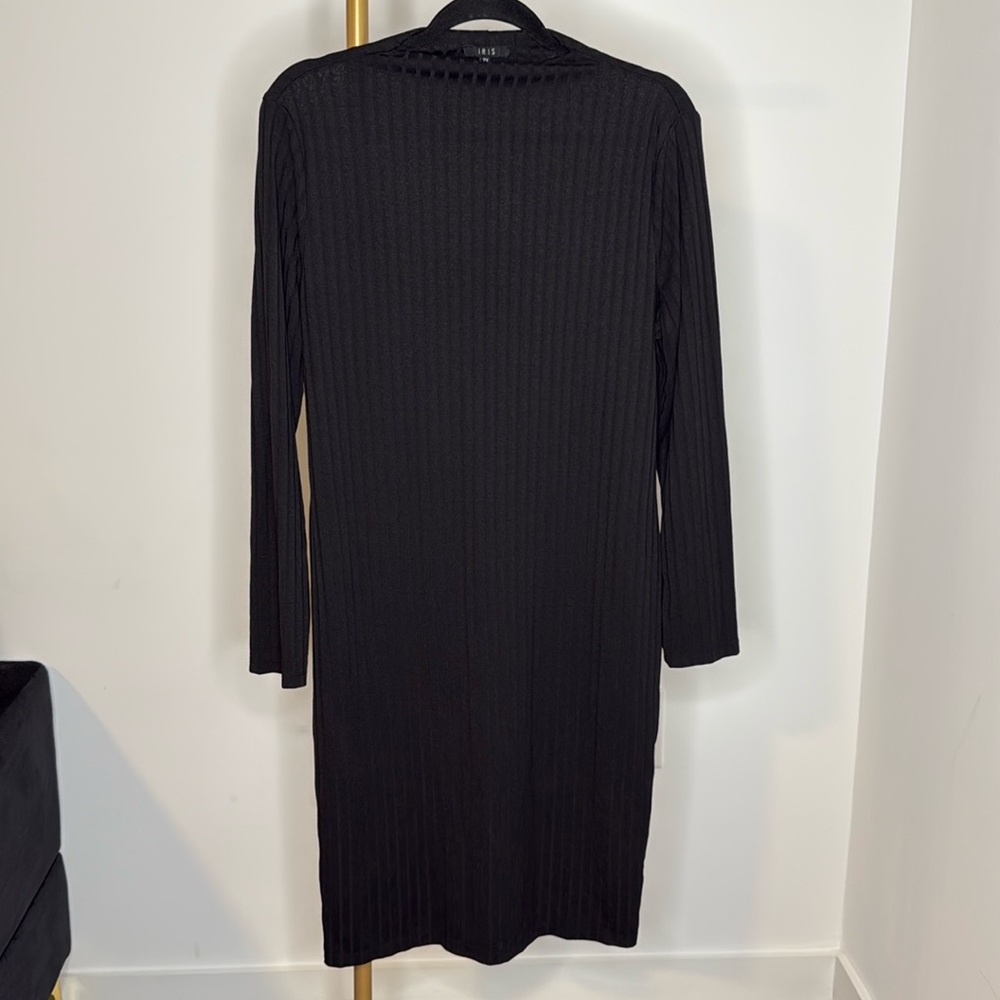 Casual black midi dress, size  2X